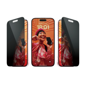PanzerGlass Privacy iPhone 15, UWF w. EasyAligner - Passend fr
