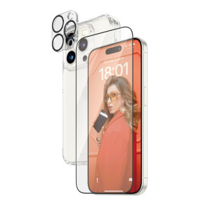 PanzerGlass 3-in-1-Pack iPhone 15 Pro - Passend fr iPhone 15 Pro
