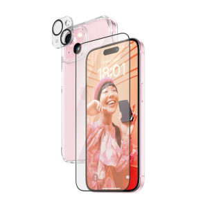 PanzerGlass 3-in-1-Pack iPhone 15 - Passend fr iPhone 15