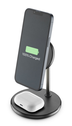 Cellularline MagSafe Mag Duo Wireless Charger Black