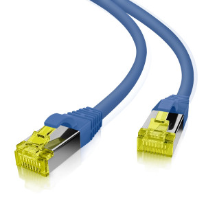 ultra flex Patchkabel S/FTP Cat 6a TPE blau 5,0m