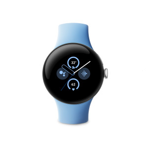 Google Pixel Watch 2 (WiFi) Sportarmband41mm, silber/bay