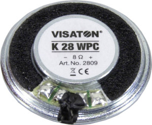 Visaton K 28 WPC - 8 Ohm 1.1 Zoll 2.8cm Kleinlautsprecher 1W 8