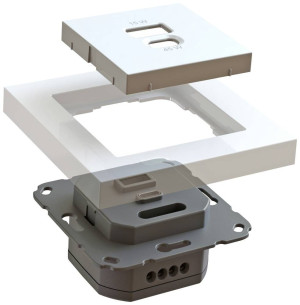 Ehmann 6460x0100 USB-Ladesteckdose Wei