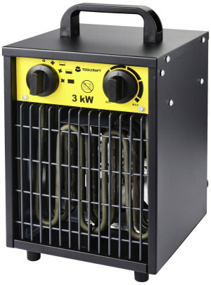 TOOLCRAFT TO-8578335 Bauheizer 3000W Schwarz-Gelb