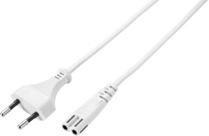 Sygonix SY-5044236 Strom Netzkabel Wei 3.00m