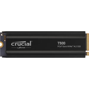 Crucial T500 with heatsink   1TB PCIe Gen4 NVMe M.2 SSD