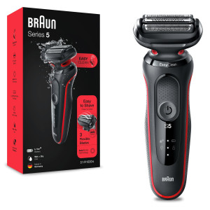 Braun 51-R1000s Series 5 Rasierer fr Herren, rot