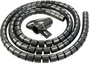 LINDY 40581 19 Zoll Kabelschlauch Schwarz