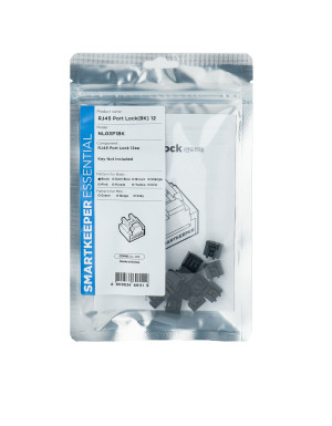 SMARTKEEPER ESSENTIAL 12x RJ45 Port Blockers Schwarz