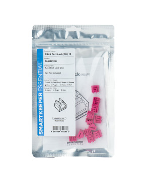 SMARTKEEPER ESSENTIAL 12x RJ45 Port Blockers Pink