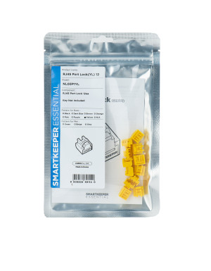 SMARTKEEPER ESSENTIAL 12x RJ45 Port Blockers Gelb