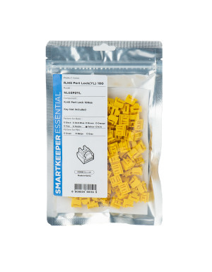 SMARTKEEPER ESSENTIAL 100x RJ45 Port Blockers Gelb