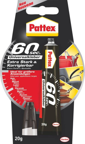 Pattex 60 Sekunden Kleber PUK6K 20g