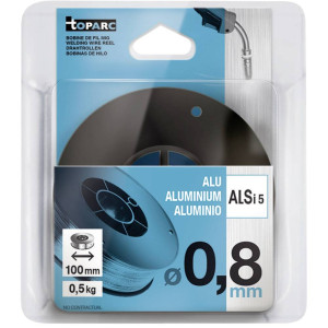 Toparc Drahtrolle Alu  100mm -  0,8mm 0.5kg 086685