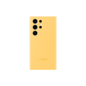 Samsung Silicone Case fr Galaxy S24 Ultra, Yellow - Passend fr