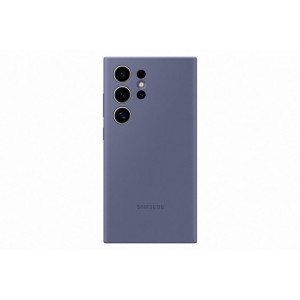 Samsung Silicone Case fr Galaxy S24 Ultra, Violet - Passend fr
