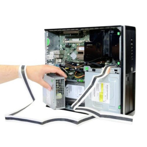 Antistat 066-0052 ESD-Handgelenkband Schwarz/Wei