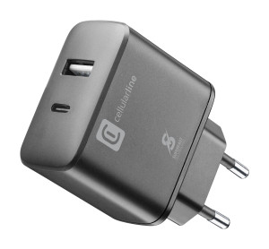 Cellularline Dual Port Travel Charger 25W Black