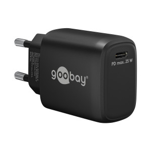 Goobay USB-C PD Schnellladegert (25 W) schwarz
