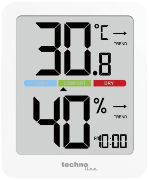 Techno Line Thermo-/Hygrometer Wei