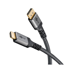 Goobay Plus DisplayPort auf HDMI Kabel (4K@60Hz), 3.0m