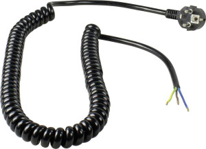 AS Schwabe 70428 Strom Anschlusskabel Schwarz 4m