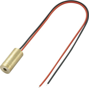 TRU Components LM01RDD Lasermodul Punkt Rot 1mW