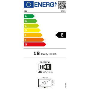 AOC 24G4X 180Hz FHD 1ms HAS HDR10