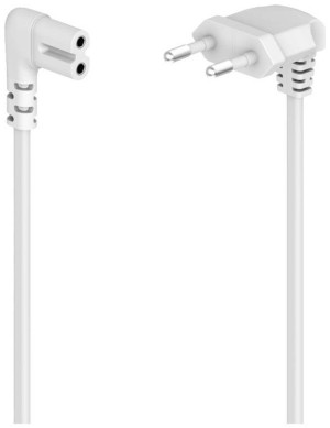 Hama 00221100 Strom Netzkabel Wei 3m