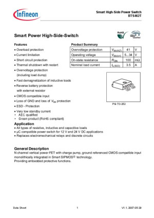 Infineon Technologies BTS462TATMA1 PMIC -