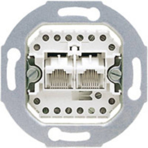 Jung 2fach Einsatz Netzwerkdose Wei UAE8-8UPO