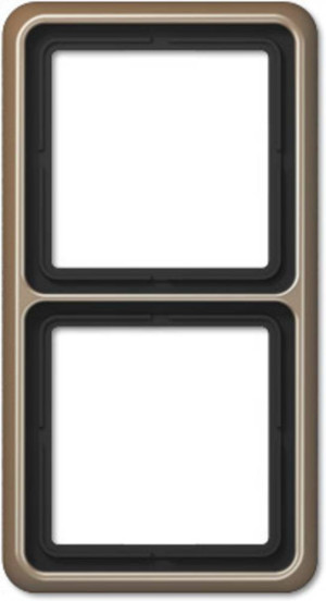 Jung 2fach Rahmen Abdeckung Bronze CD582GB