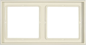 Jung 2fach Rahmen LS 990 Creme-Wei LS982W