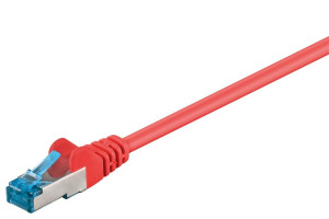 Goobay CAT 6A Patchkabel, S/FTP (PiMF), Rot 2m