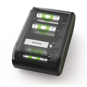 GP Batteries B631 Universell Rundzellen-Ladegert NiMH 9V Block,