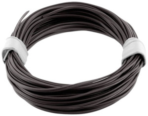 Econ connect KZL2X008SW5 Litze 2 x 0.08m Schwarz 5m