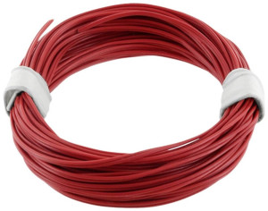 Econ connect KZL2X008RT5 Litze 2 x 0.08m Rot 5m