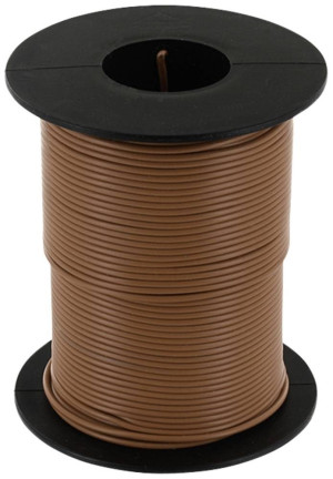 Econ connect KL025BR50 Litze 1 x 0.25m Braun 50m