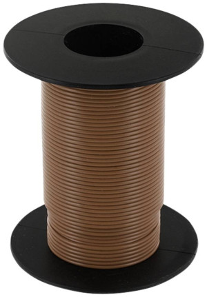 Econ connect KL025BR25 Litze 1 x 0.25m Braun 25m