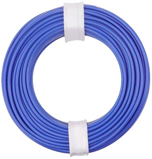 Donau Elektronik 150-012 Litze 1 x 0.50m Blau 10m