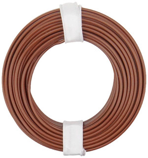 Donau Elektronik 150-018 Litze 1 x 0.50m Braun 10m
