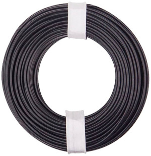 Donau Elektronik 150-011 Litze 1 x 0.50m Schwarz 10m
