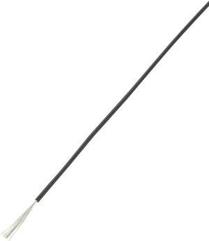 TRU Components 1565233 Litze LiY 1 x 1m Schwarz 25m