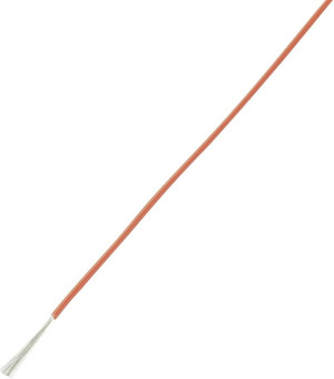 TRU Components 1567211 Litze LiY 1 x 1.50m Rot 25m