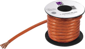 TRU Components 1567037 Massekabel 1 x 25m Rot 5m