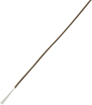 TRU Components 1566848 Litze LiY 1 x 0.14m Braun 10m