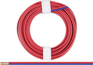 Donau Elektronik 225-02 Litze 2 x 0.25m Rot-Blau 5m