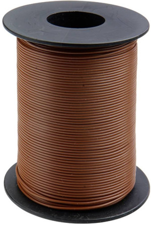Donau Elektronik 125-S50-8 Litze 1 x 0.25m Braun 50m