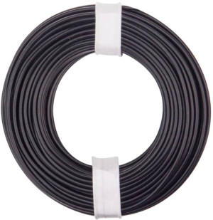 Donau Elektronik 125-011 Litze 1 x 0.25m Schwarz 10m